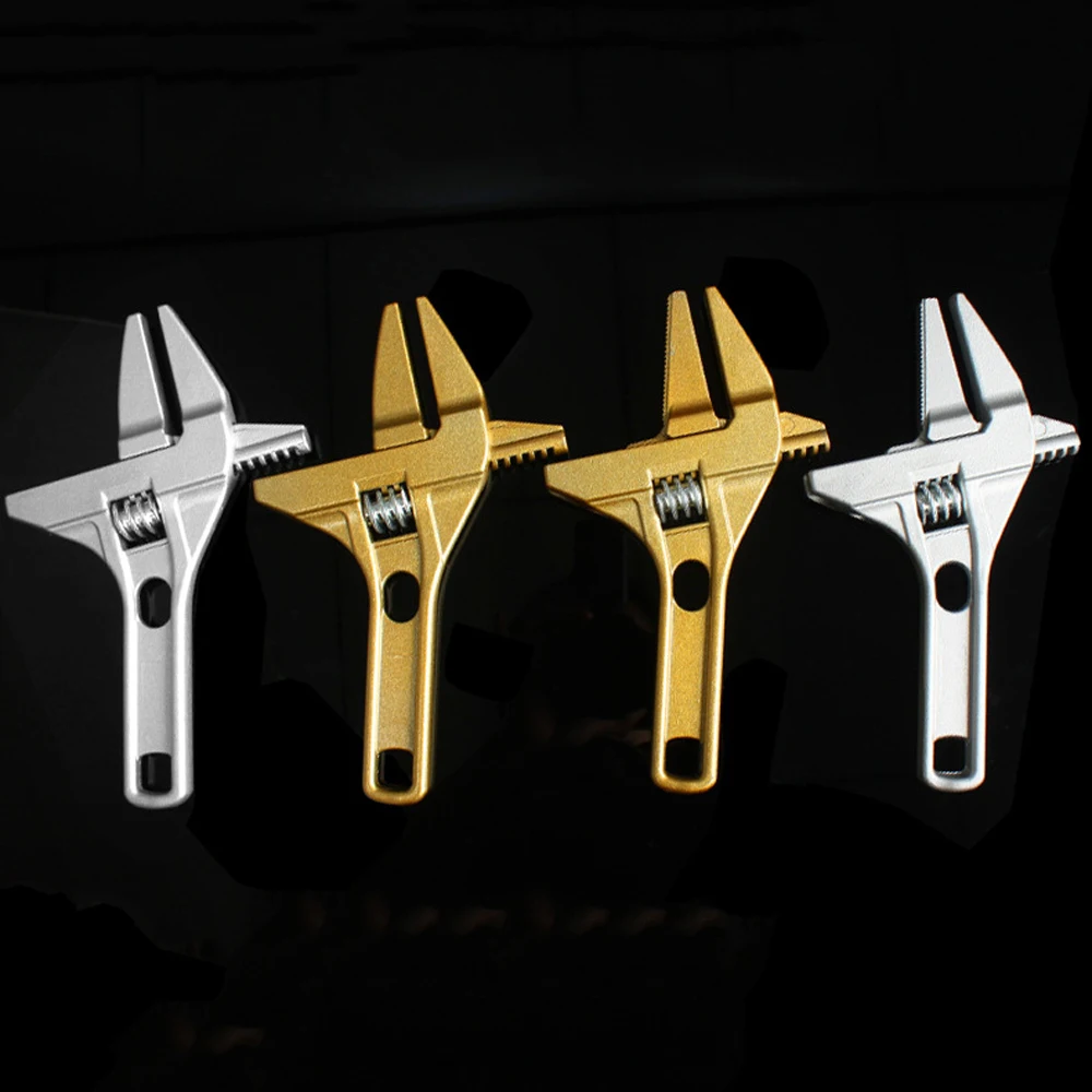 Регулируемый универсальный ключ с защелкой из алюминиевого сплава короткий