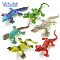 6pcs new simulation lizard reptile animal model lifelike action figure home decor pvc figurine gift for children hot toys set
