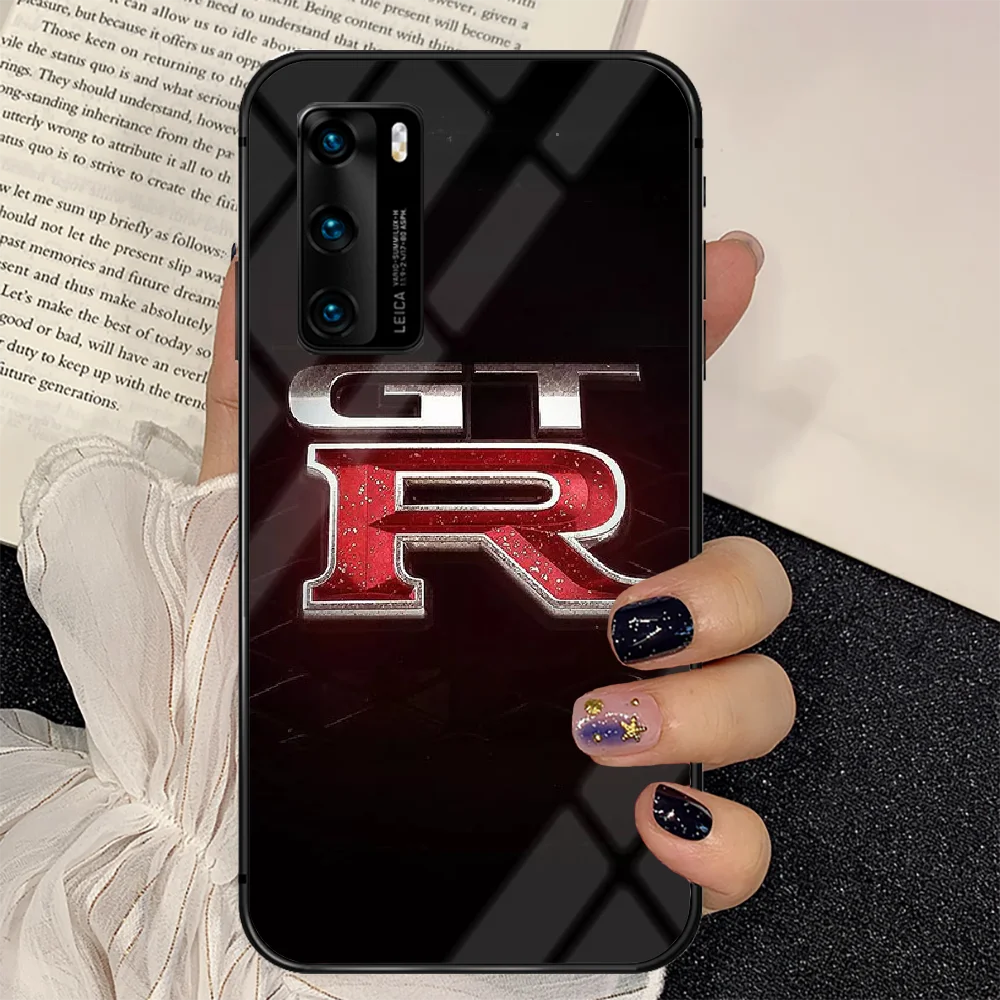 

Sports Car GTR Phone Tempered Glass Case Cover For Huawei P Nova Mate 5T 20 30 40 E Pro Lite Smart 2019 2021 Coque Funda Phone