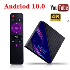 Новый смарт-ТВ BOX Andriod 10,0 Youtube 8 Гб оперативной памяти, 16 Гб встроенной памяти, с двумя камерами, процессор Rockchip RK3228A Quad Core 2,4 ГГц WI-FI 4K со сверхвысоким разрешением Ultra HD, Google Play для Android TV Box