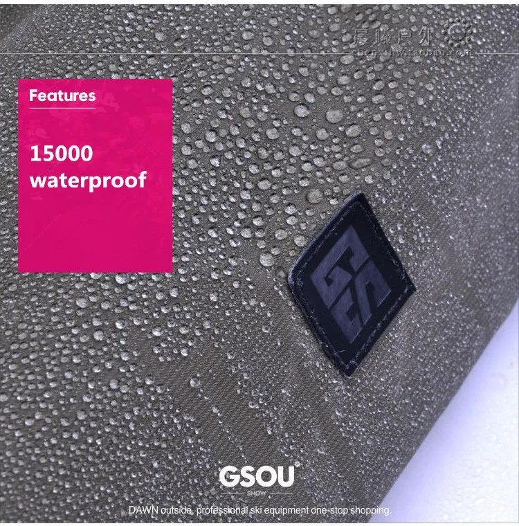 GSOU зимний женский лыжный костюм сноуборд куртка брюки ветрозащитный водонепроницаемый с капюшоном дышащий теплый плотный женский лыжный костюм Набор