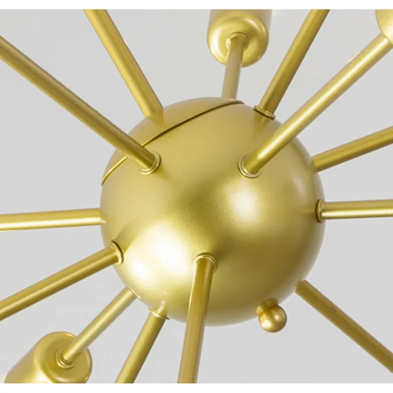 Люстра &quotспутник&quot старинная Золотая промышленная люстра Светильники для