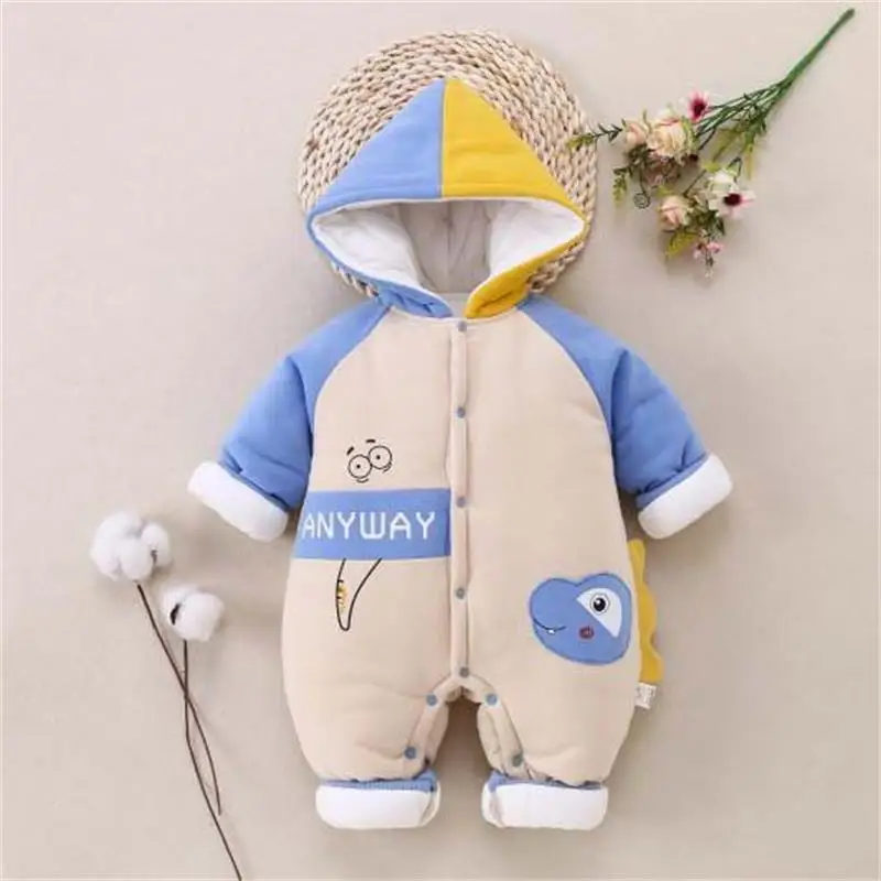 

Baby Boys Clothes Autumn Winter Baby Clothes Hooded Baby Romper Cotton Newborn Jumpsuit For Girls Clothes infant Unisex Overalls