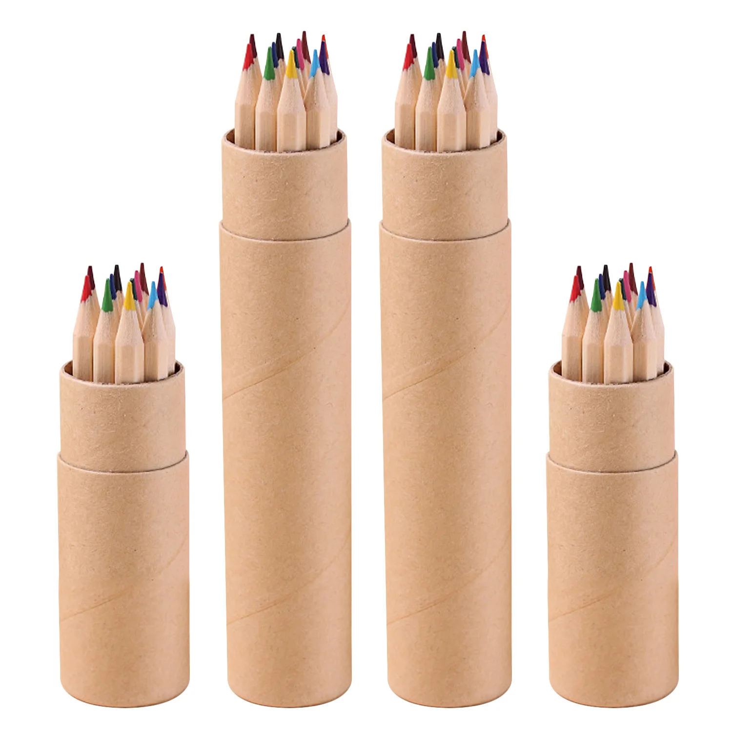 48 шт. 4 трубы 12 Цвет древесины Цветные карандаши набор для детей взрослых