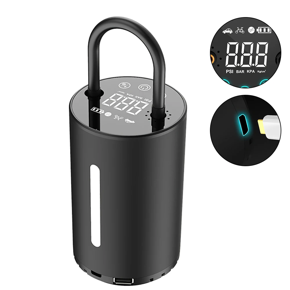 Online Recargable Compresor De Aire Del Coche Bomba De Coche Inalámbrico Inflador De Neumáticos Con 120PSI Portátil Para Coche Motocicletas Bicicletas Neumáticos