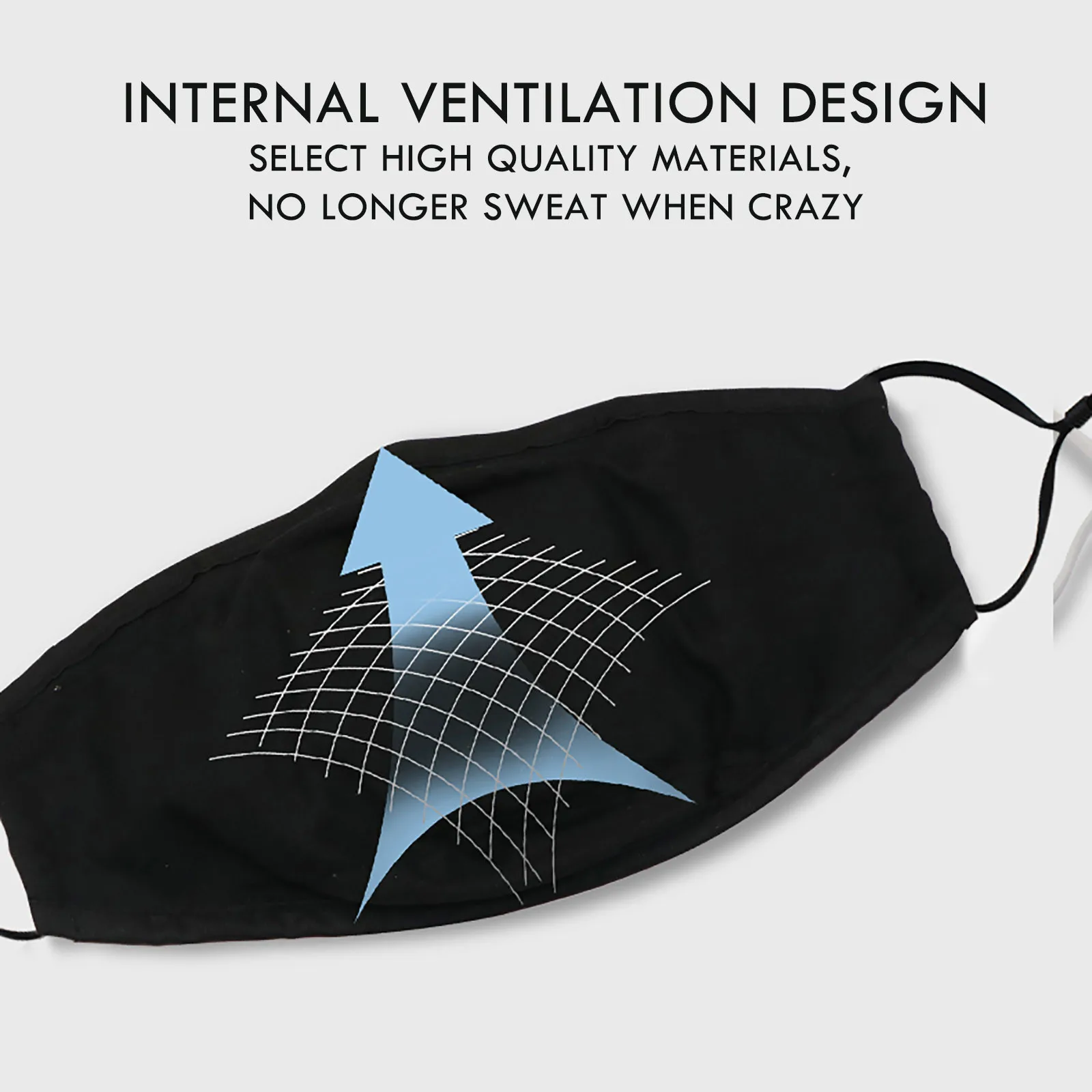 Светодиодная светящаяся маска для рта с голосовой активацией Маскарадная лица