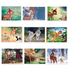 Картина из мультфильма Дисней, 5d алмазная живопись, вышивка крестиком, ручная работа, стразы Олень Бэмби, украшение для дома, настенное искусство