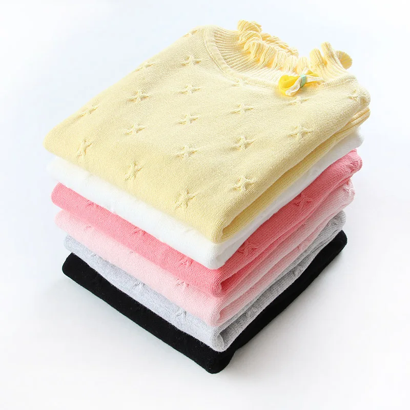 

Зимние свитера с высоким воротником для маленьких девочек и мальчиков; осенняя одежда для детей; пуловер; вязаные однотонные детские свитер...