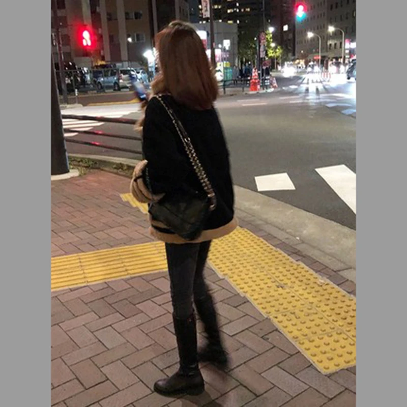 

Lamb Coat Chaquetas De Mujer 2020 Winter Jacket Women Thicken And Versatile Retro Locomotive Clothing Teddy Coat