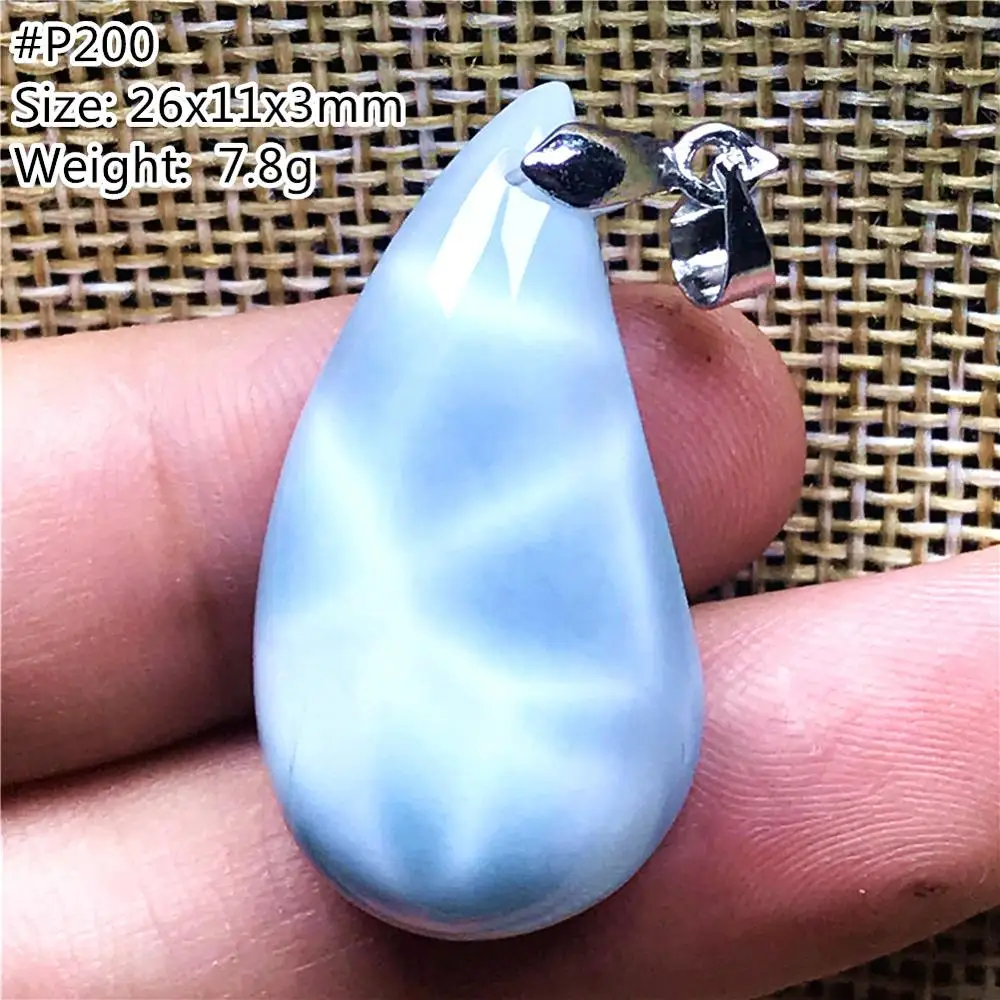 Подвеска Larimar Top AAAAA ювелирное изделие из натурального синего кристалла для