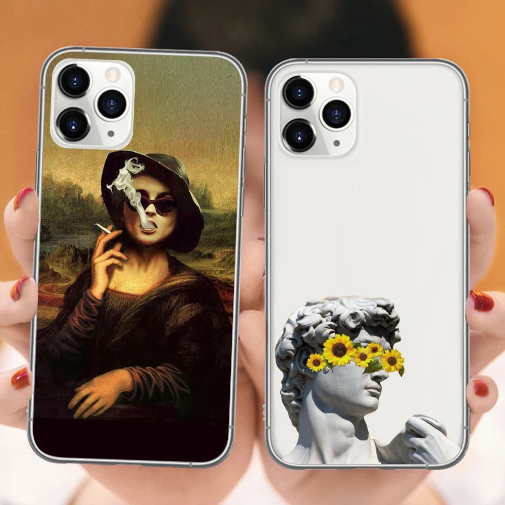 Чехол для iPhone 11 Pro X XR XS Max 6 s 7 8 Plus мягкий прозрачный ТПУ чехол с забавным