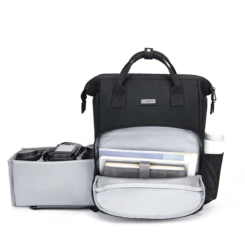 caden camera backpack waterproof large capacity tripod storage compatible 17 3 inch laptop outdoor bag for photographers free global shipping