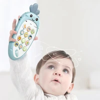 english chinese educational toys cellphone with led healthy soft gel toy for baby kids