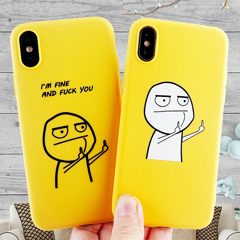 Fashion Cell Phone Cases for iPhone X XS MAX XR 11 6s 7 8 Plus Pro Case Cute funny Soft Silicone Fitted Cover Accessories |
