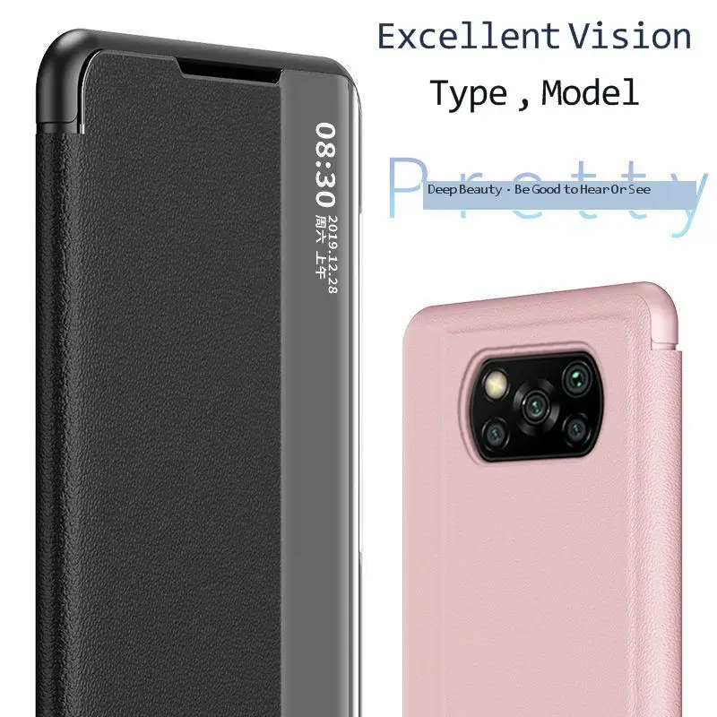 

Флип-чехол для xiaomi pocox3 Pro мобильный телефон, защитный чехол для poco, полноразмерный, с защитой от падения, x3por, умный монитор сна