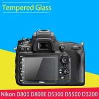 bizoe camera screen protector tempered glass lcd film for nikon d800 d800e d5300 d5500 d5600 d3200 d3300 d3400