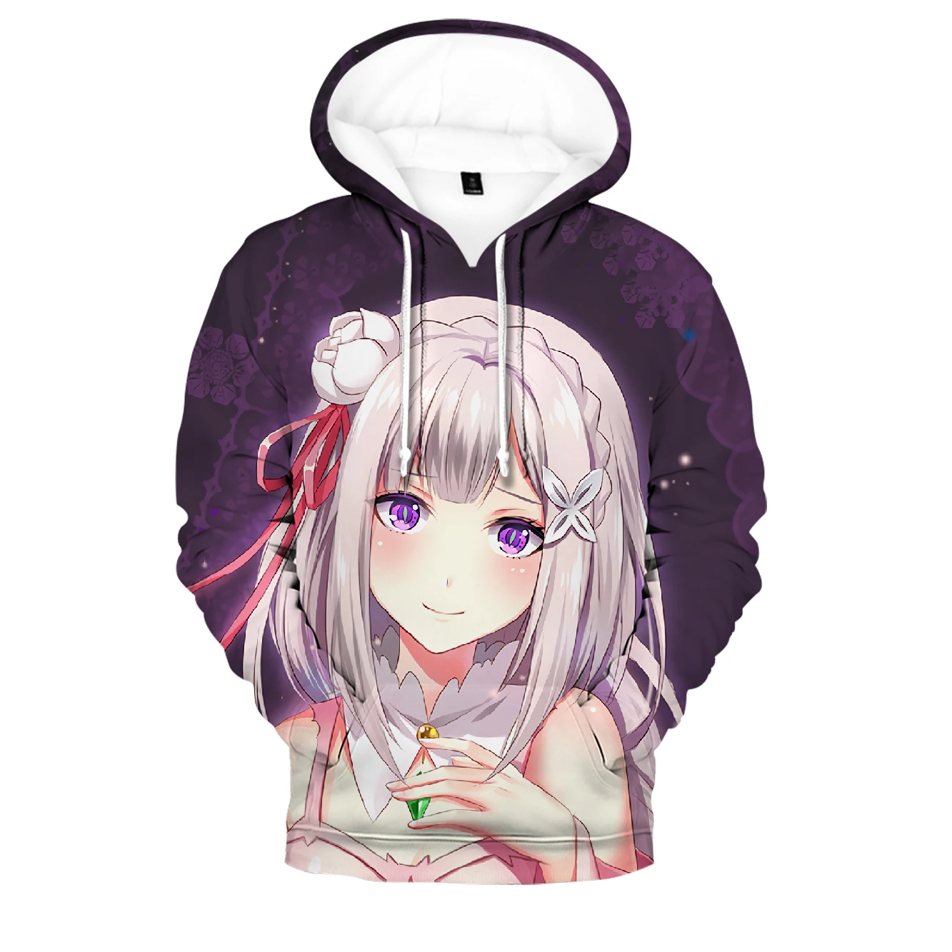 Фото 3D толстовки с рисунком аниме «Re: Zero kara hajimeru isekai seikatsu», толстовки, модная мужская женская детская спортивная одежда, Лидер продаж, топы для мал... №3