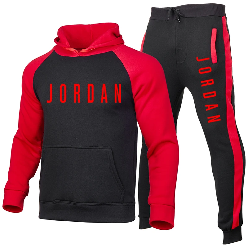 

Brand Clothing Men's Fashion Tracksuit Casual Sportsuit Men Hoodies Sweatshirts Sportswear JORDAN 23 Coat+Pant Men Set