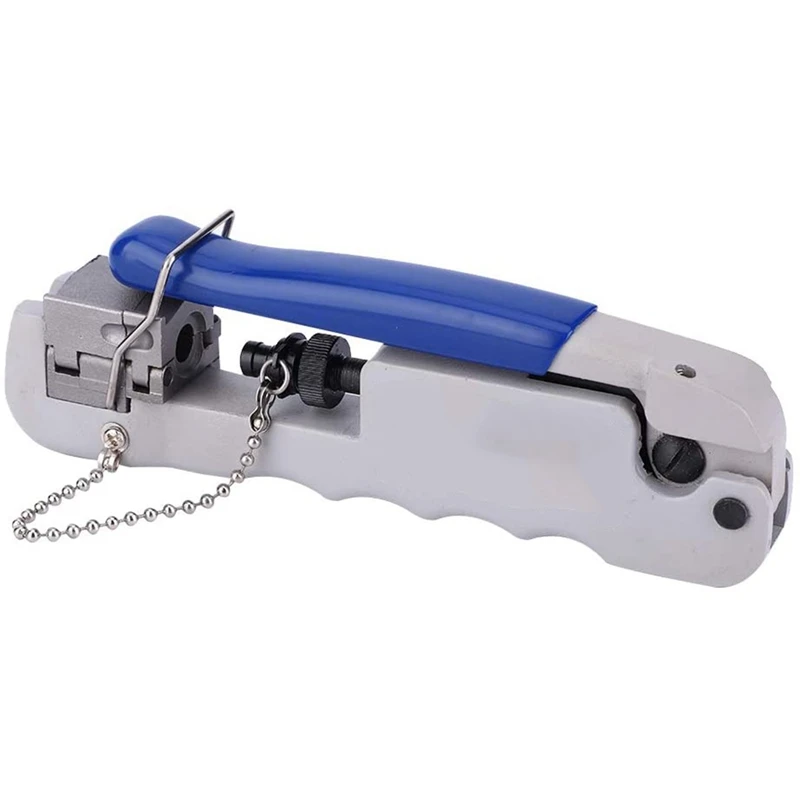 

Crimping Pliers, Crimping Pliers Steel Multifunctional Terminals All-in-One Compression Tool for F/BNC/RCA