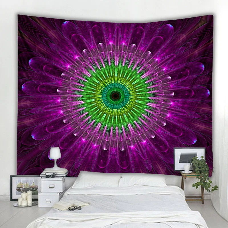 

Indian Mandala Tapestry Wall Mounted Beach Rug Camping Tent Travel Mattress Bohemian Sleeping Pad Tapestry Wall Decor Home Decor