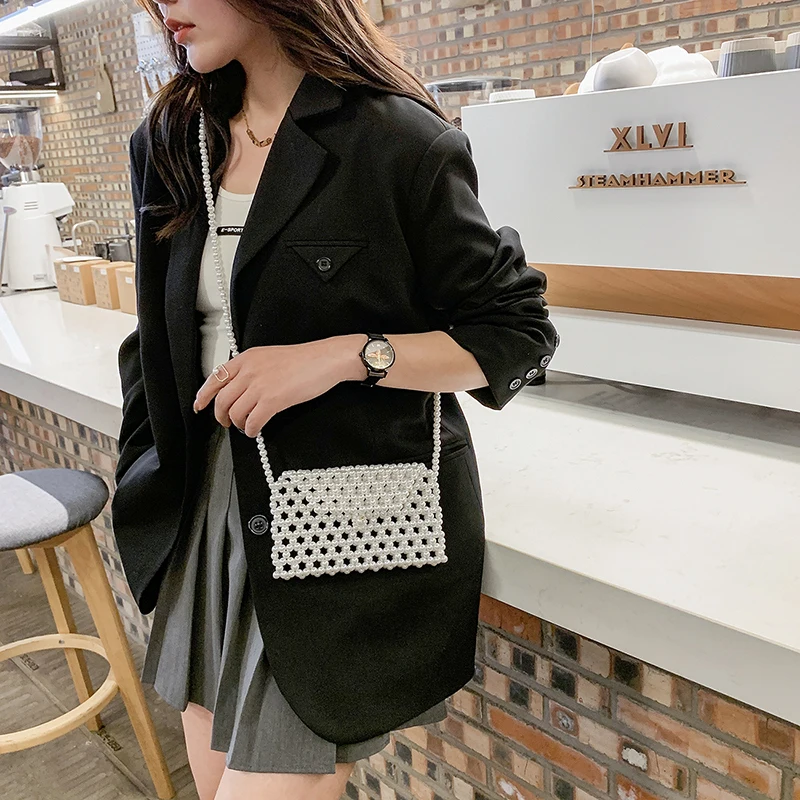 

Brand Pearl Shoulder Bags for Women High Quality Crossbody Bag Summer Purses and Handbags Designer Messenger Bag Luxury Clutch