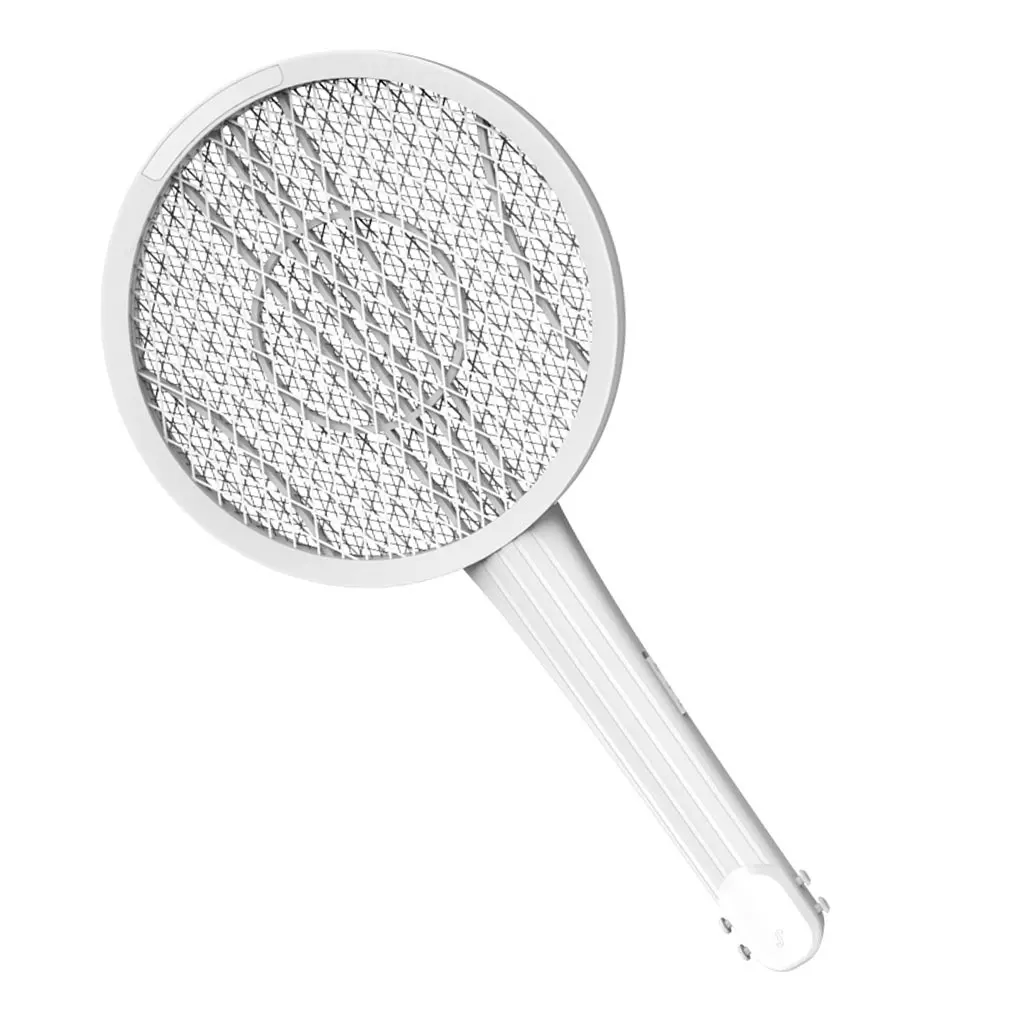 

2-in-1 Electric Flying Bug Insect Zapper Handheld Flysawtter USB Rechargeable Pest Swatter