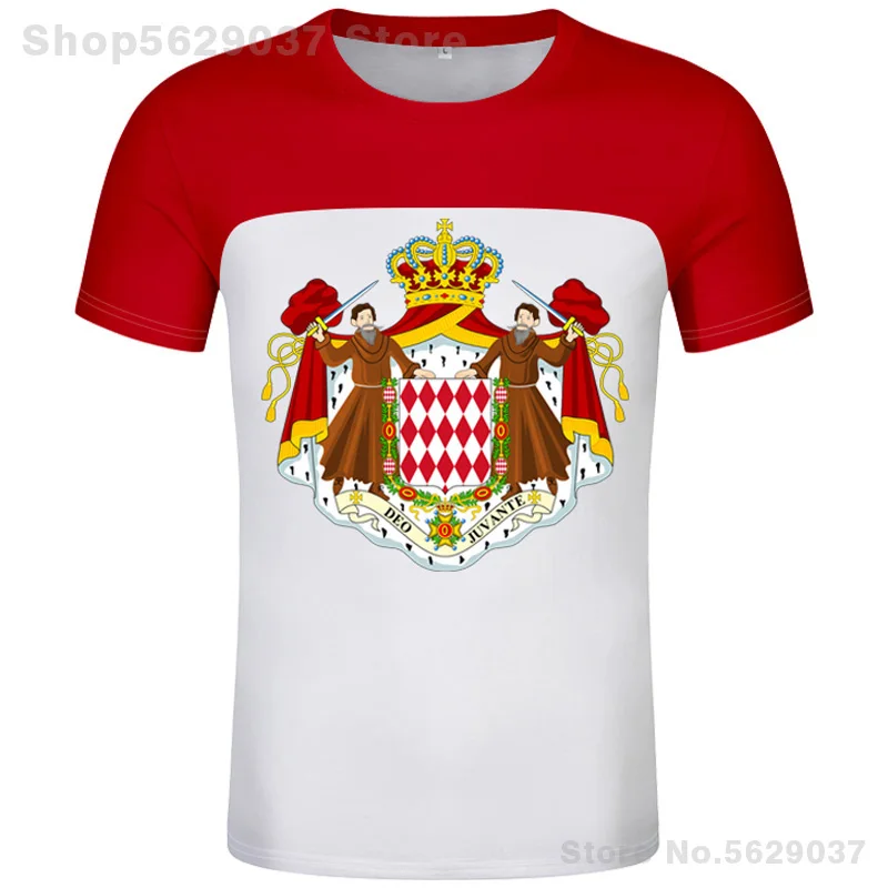 

Футболка Монако, самодельная футболка с бесплатным именем, номером, государственным флагом mc, французским колледжем, печать фото, логотип, текст одежды