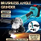 Угловая шлифовальная машина, 125 мм, 1580 Вт, с бесколлекторным двигателем, 18 в