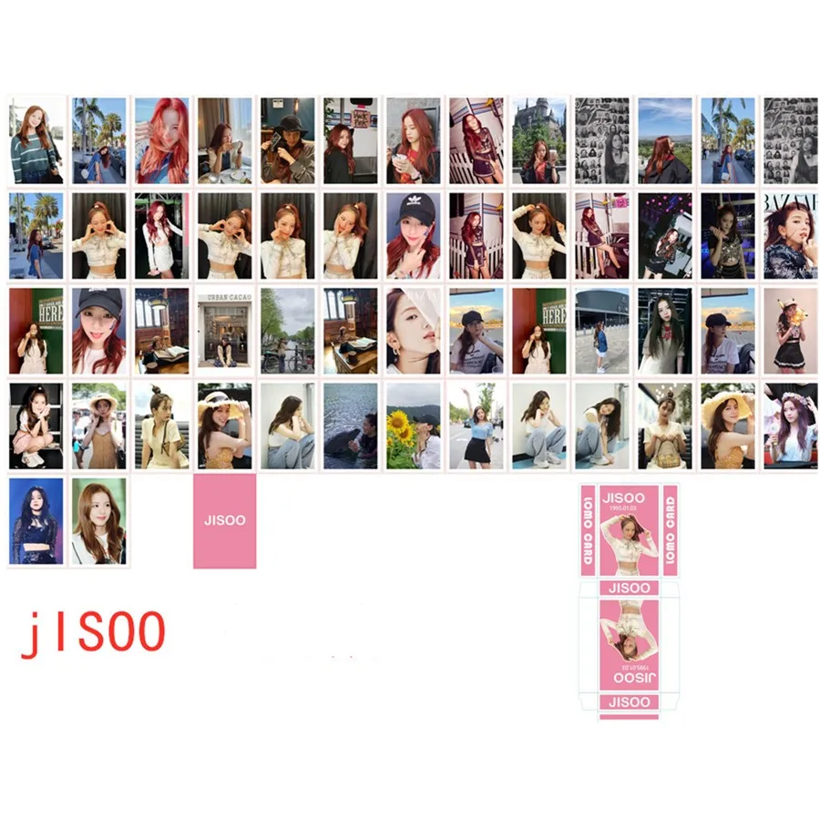 Kpop Blackpink членов альбом бумага Lomo фото карты Дженни Jisoo HD Фотокарта Blink коллективные карты