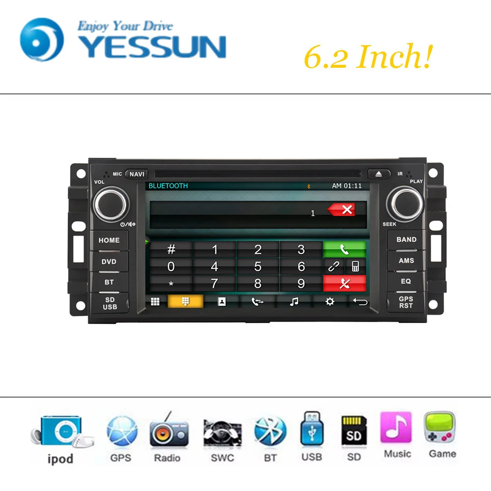 Автомобильный dvd плеер Wince System для Jeep compass 2008 2010 Авторадио Стерео GPS навигация