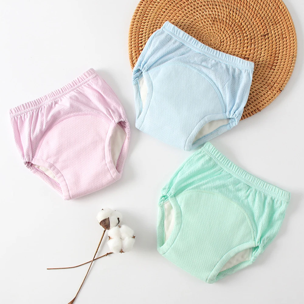Детские тренировочные штаны на 3 вкладыша хлопковое нижнее белье для горшка
