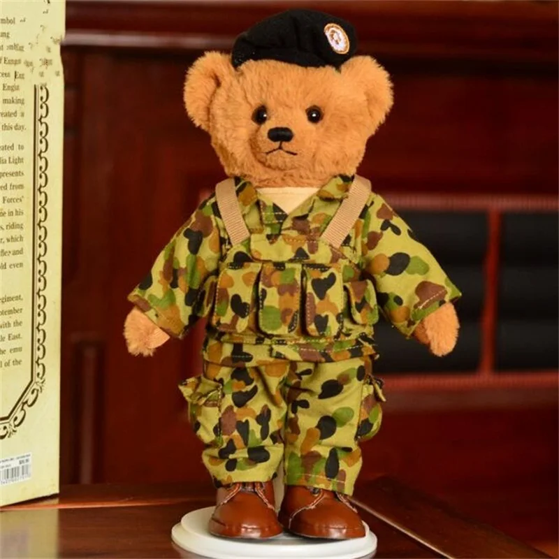 Высокое качество 28 см Nilitary плюшевый мишка плюшевые игрушки мягкие животные Playmate