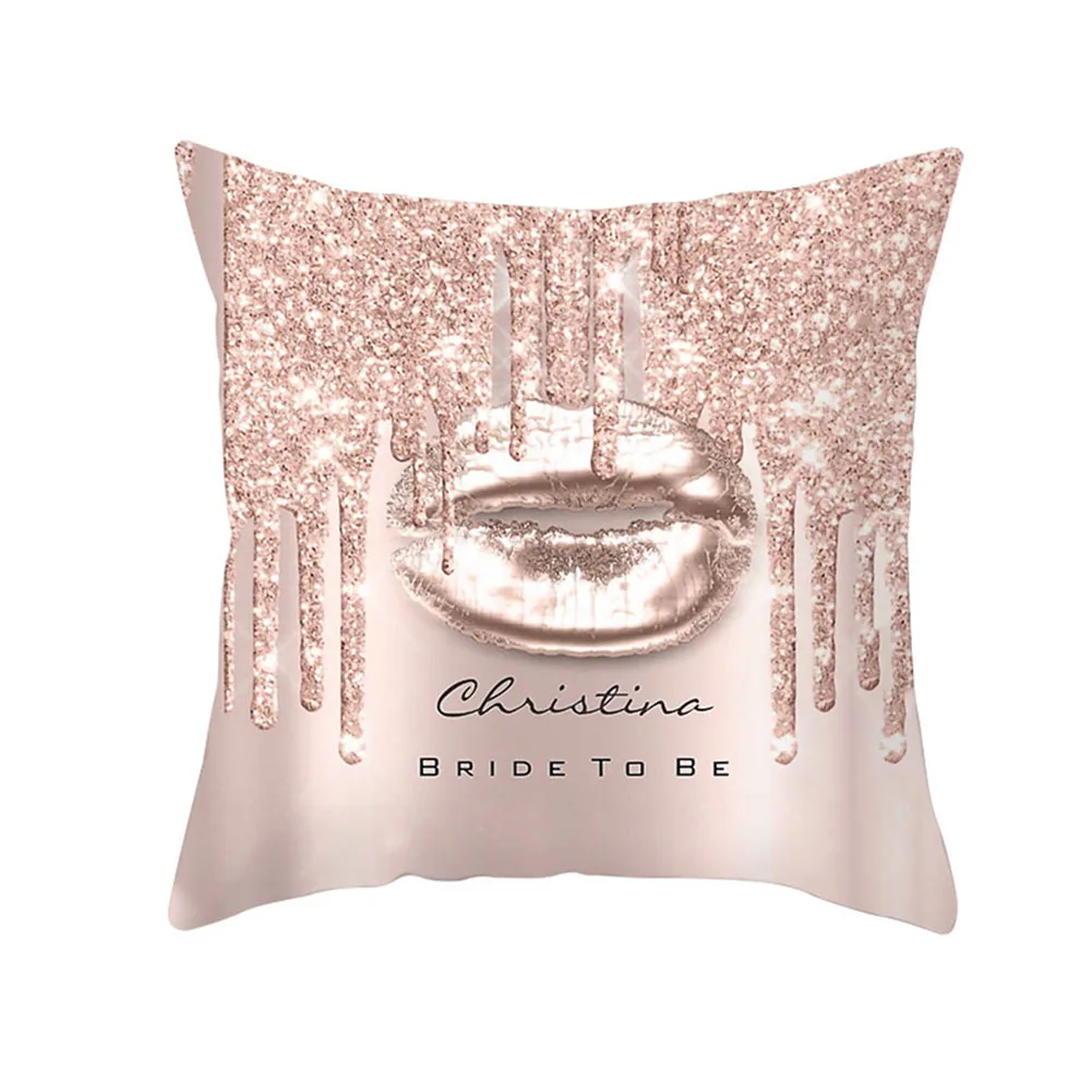 Горячая Распродажа блестящая губная помада чехол для подушки автомобиля дивана