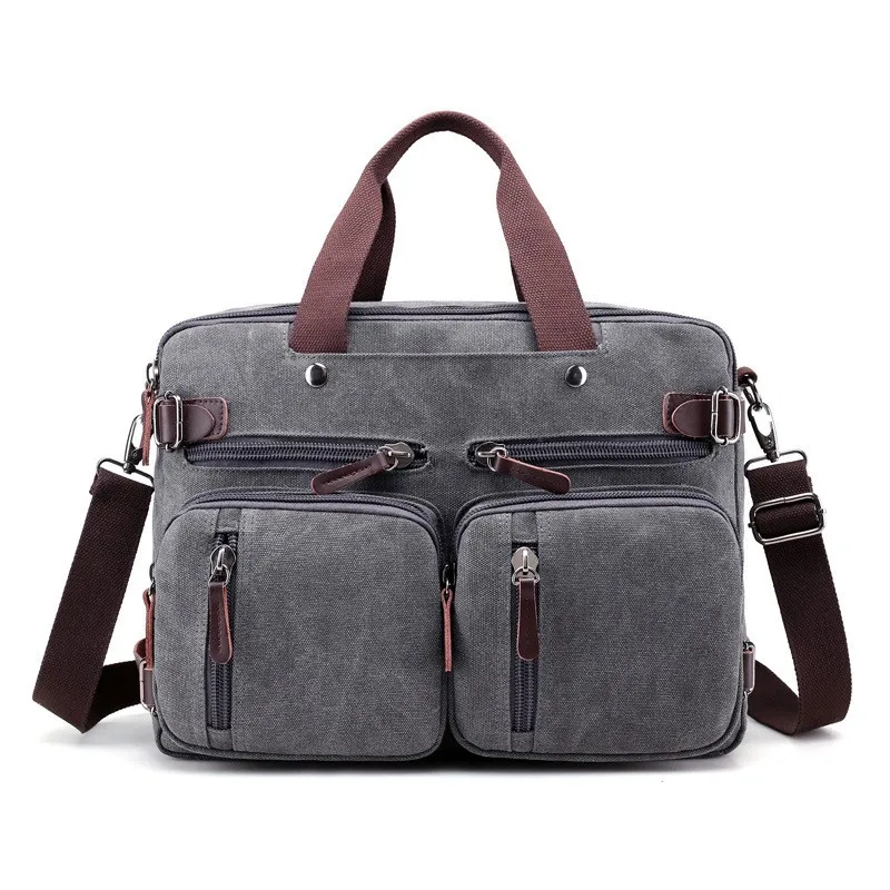 

Travel Duffle Vintage Canvas Laptop Backpack Female Multifunction Travel Bag Male School Satchel Large Capacity Casual Bagpack