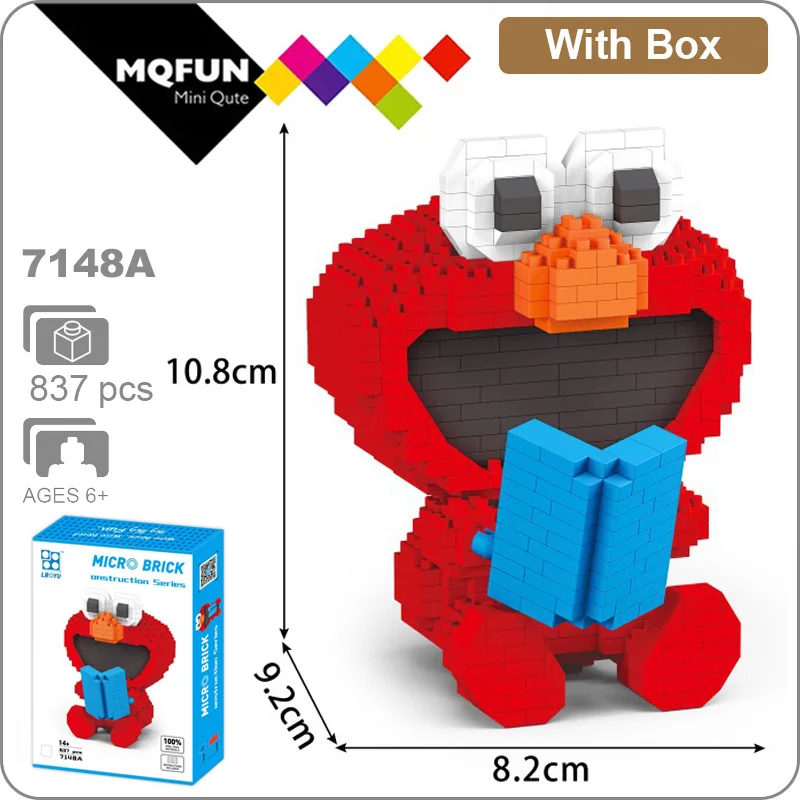 BOYU Kawaii мультфильм Улица Сезам Elmo печенье монстр девочка пластиковые