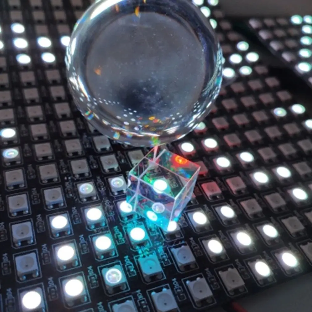 

15mm Cubic Science Cube Optical Prisma Photography with Hexahedral Prism Home Decoration Prism Glass,color Child Gift