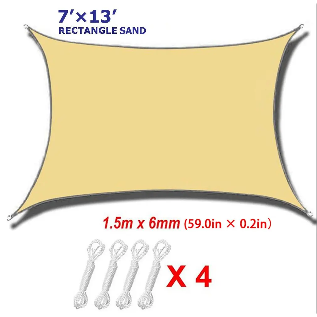 

Quadrangular Sail Sun Shade Sail UV Blockage Structure Designed For Durability Protect From Harmful UV Rays