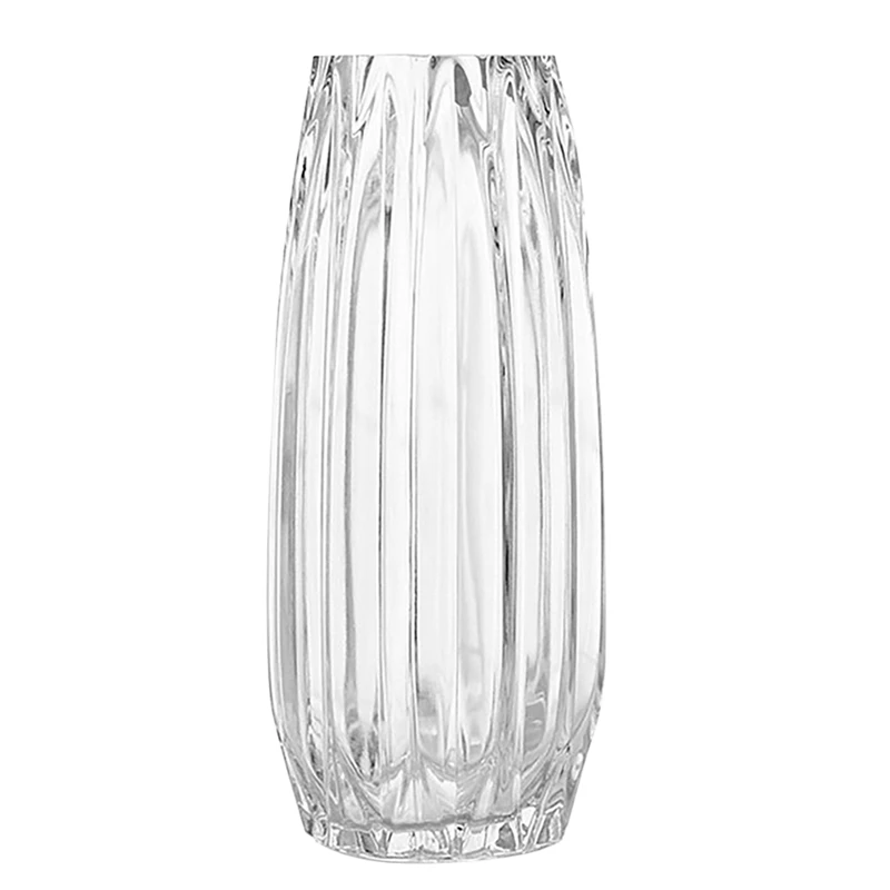 Скандинавская стеклянная утолщенная ваза Прозрачная Черная вазы для цветов в