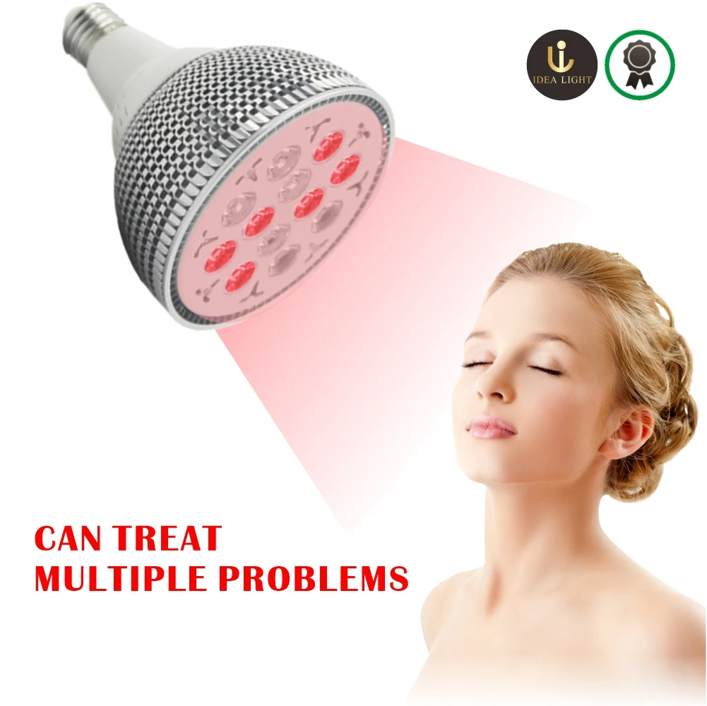 

Pain Relief 660nm 850nm 24W Red LED Therapy Light Regeneration Tighten Anti-wrinkle Facial Care Beauty Machine Therapy Bulb