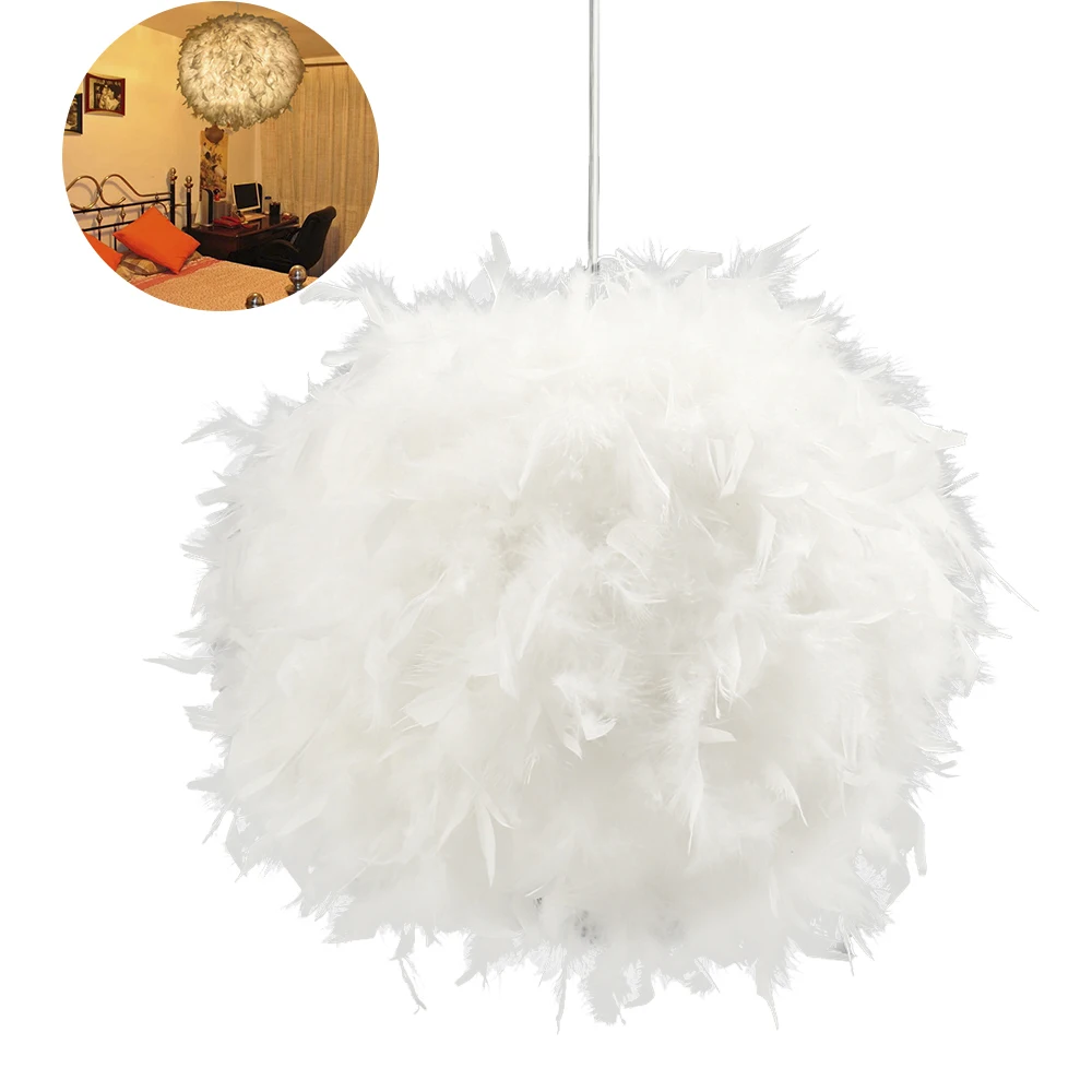 Подвесные светильники с шариками и перьями 5 Вт E27 кухонные подвесные освещение