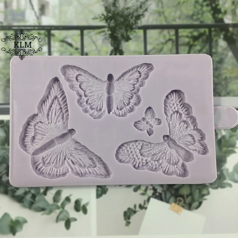 

KLM new butterfly silicone mold cake decorating skills clay tools kitchen baking tools