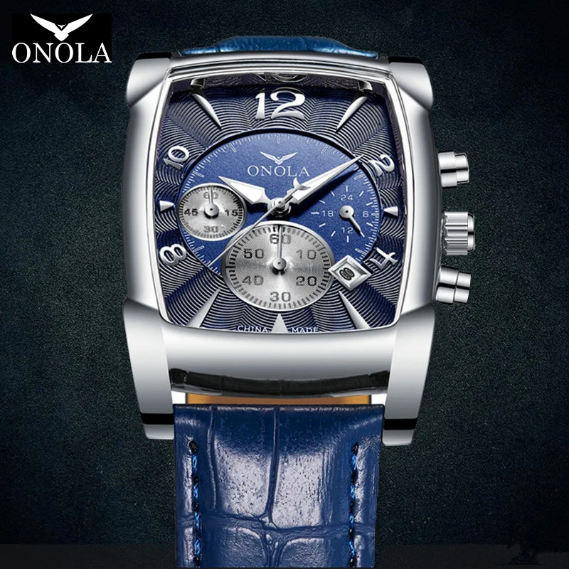 Часы наручные ONOLA Мужские кварцевые брендовые Роскошные деловые модные