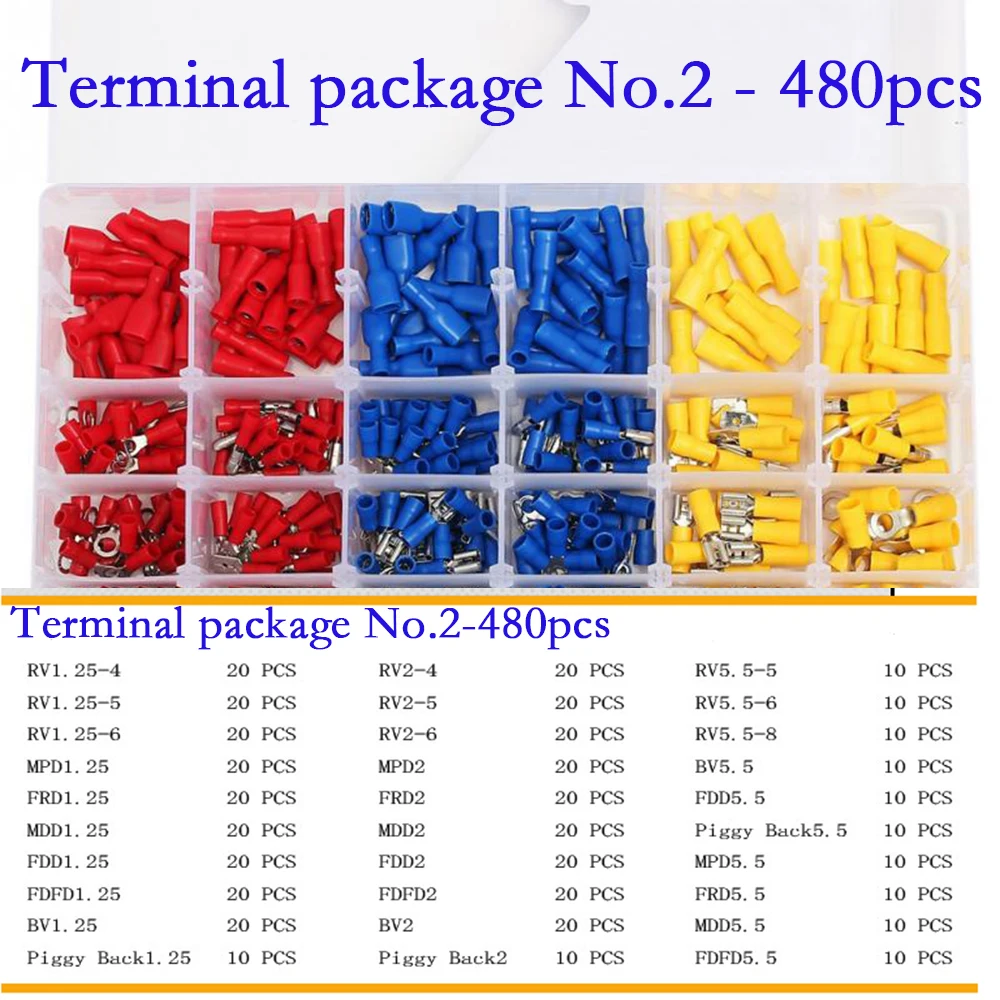 Коннектор для проводов изолированный терминал SST термоусадочный серии E0506 MDD FDD