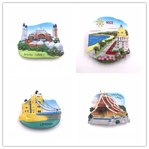 Магниты на холодильник для домашнего декора Япония Египет Лаос Франция Камбоджа