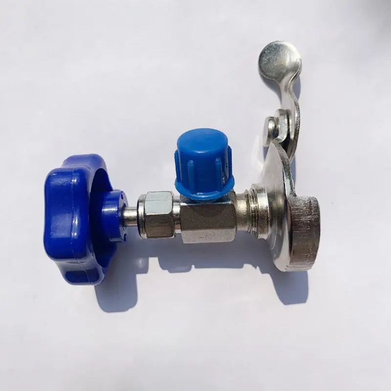 Автоматический хладагент R134a AC консервный клапан открывалка для бутылок с синей