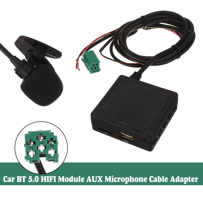 Автомобильный Bluetooth модуль 6 Pin 3 5 мм AUX TF USB адаптер Беспроводной радио плеер