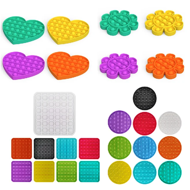 

Pop it Fidget Push Bubble Toys Adult Kids Funny Fidget Sensory Toys Relief Stress Desktop Game Squeeze Toys for Children Gifts