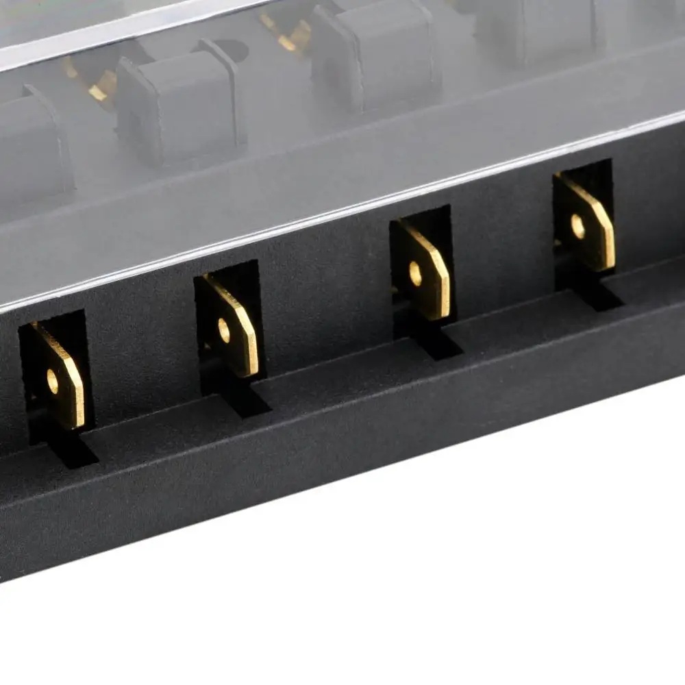 

Fad Universal 12v 6 Way Fuse Box Block Fuse Holder Box Car Vehicle Circuit Automotive Blade Car Fuse Accessory Tool