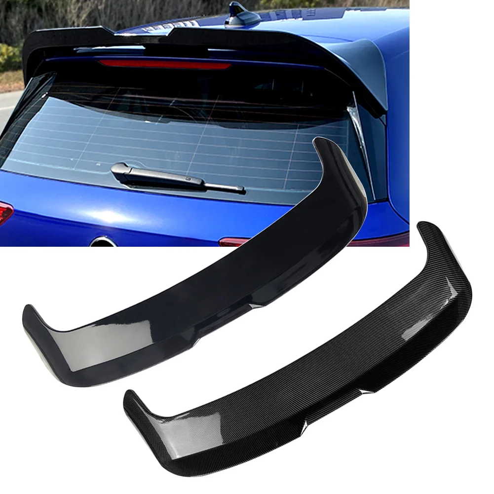 

Автомобильный задний спойлер на крышу багажника, бампер, окно, крыло, отделка для VW Golf 8 2020-2021, для Volkswagen Golf MK8 20-21, углеродное волокно/глянцевы...