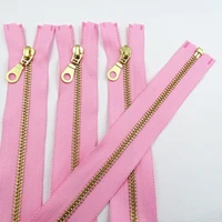 10 pcs of 5 brass metal open end 30 60cm12 24 inches sewing zipper 20 colors